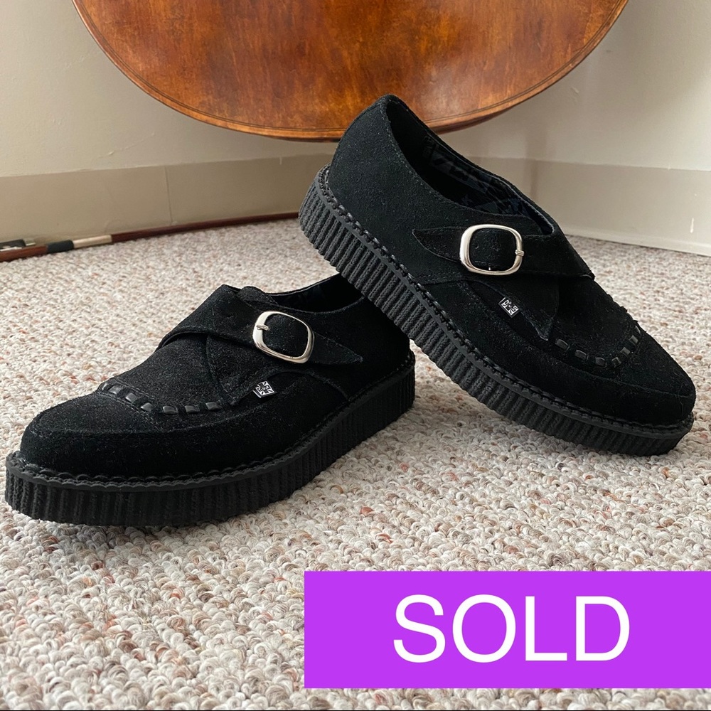 T.U.K. Vegan Suede Pointed Toe Creeper - US W 8/M6